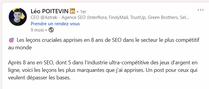 Post de Léo Poitevin sur LinkedIn